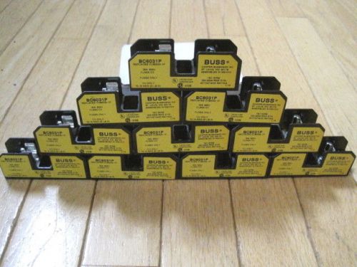 (10) Cooper Bussmann BC6031P FUSE BLOCK, CLASS CC 30A 600V (Replaces CC60030-1P)