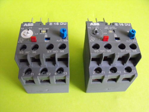 NEW. ABB E16DU- 2,7 OVERLOAD RELAY