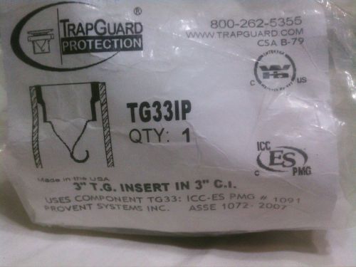 TRAPGUARD TG33IP 3&#034; T.G. INSERT FITS IN 3&#034; C.I.