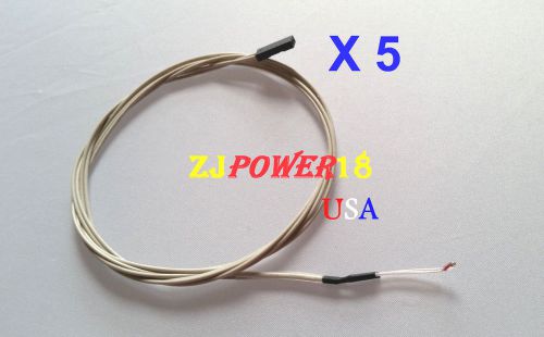 5pcs 100K ohm 3950 1% NTC Thermistor W/ 1meter Heat Cable - 3D Printer RepRap