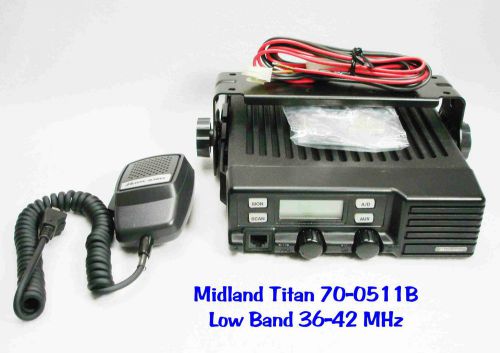 Midland titan 70-0511b fm vhf mobile radio low band 36-42 mhz for sale