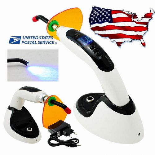 10W Dental Wireless Cordless LED Curing Light Lamp 1800MW **USA USPS SHIP**