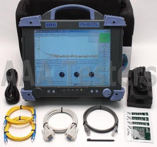 Exfo ftb-400 ftb-7300d sm fiber optic otdr w/ ftb-psb ftb 400 7300d for sale