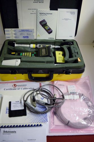 Narda 8718 Survey Meter System  Fiber optic transm , 2 X Total 50Ghz Probes