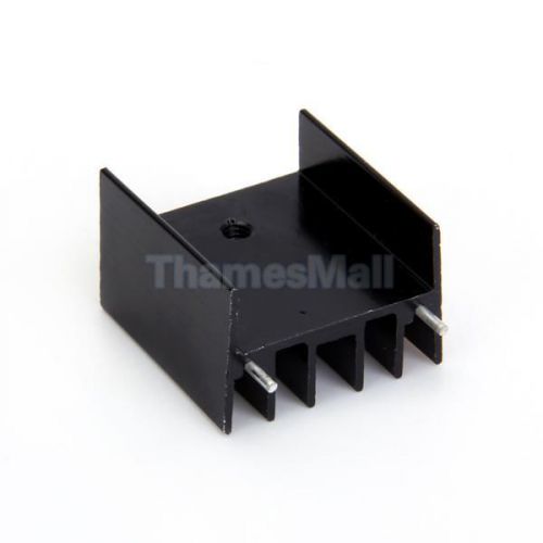 12pcs 25x23x16mm Black Aluminum Heat Sink Heatsink for TO220 LM7805 LM7809 LM317