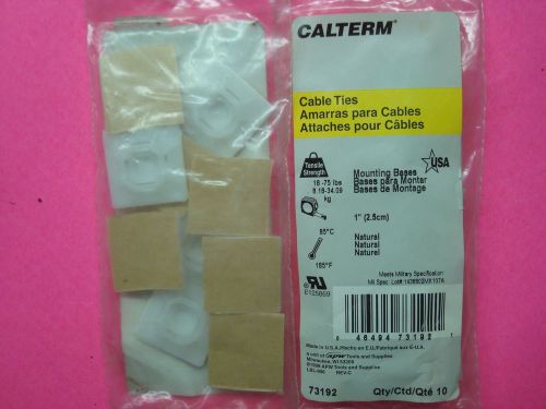 NYLON ZIP CABLE TIES MOUNTING BASES PADS PEEL BACK YOURE STUCK ON USA MFG 75LB