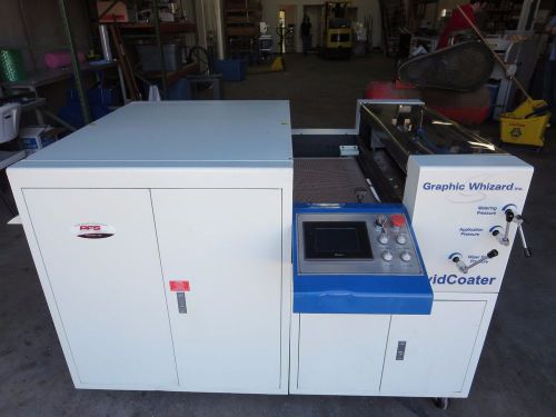 Graphic whizard xdc 660a uv coater. duplo, dorn, tec lighting for sale