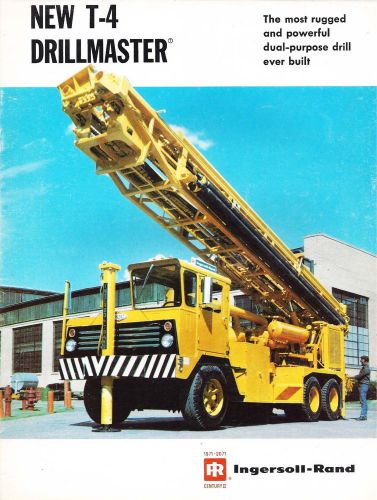 INGERSOLL RAND OLD (1970-73) BROCHURE - NEW T-4 DRILLMASTER