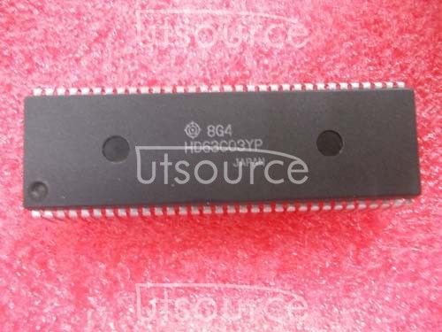 10PCS HD63C03YP  Encapsulation:DIP64,8-Bit Microcontroller