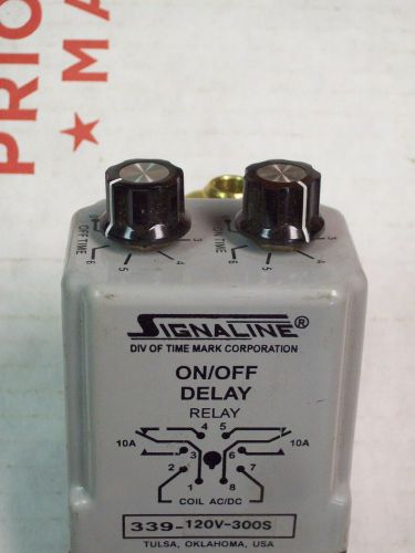 SIGNALINE ON/OFF DELAY RELAY  339-120V-300S