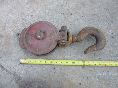 Antique Pulley Steampunk Wedding Barn Antique Light Decoration Rope Snatch Block