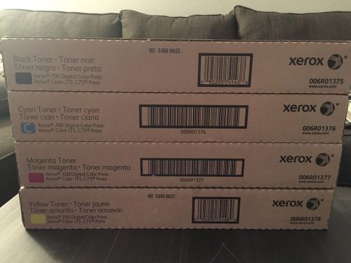 Set of 4 - NIB Genuine Xerox Color Toner Cartridges