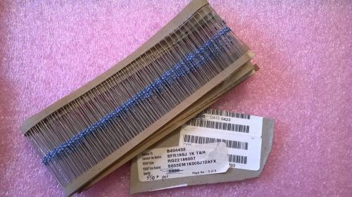 AC274   Lot of 550+ pcs  SFR16S Series Metal Film Axial Resistor 1.0K Ohm +-5%