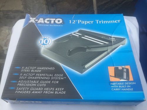 X-ACTO Precision Instruments 12&#034; Paper Trimmer 26232 NEW Cuts 10 Sheets Cutter