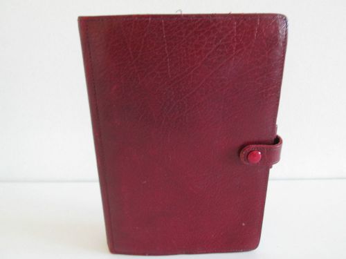 *WOW* VINTAGE FILOFAX ORGANISER 4CLF 7/8 PERSONAL SIZE WINCHESTER MAROON LEATHER