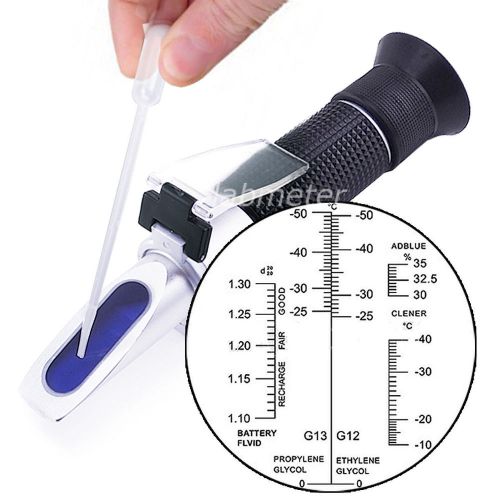 4-in-1 car adblue urea refractometer battery fluid ethylene propylene glycol atc for sale