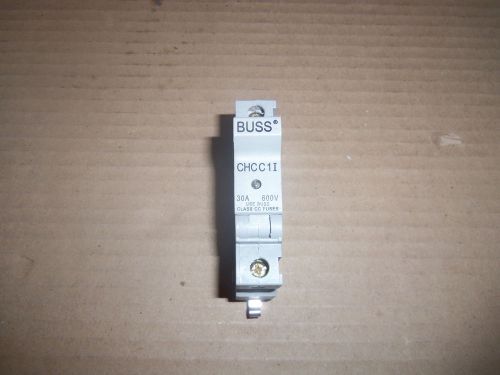 BUSS CHCC1I 30 AMP 600V 1 POLE DIN RAIL FUSE HOLDER