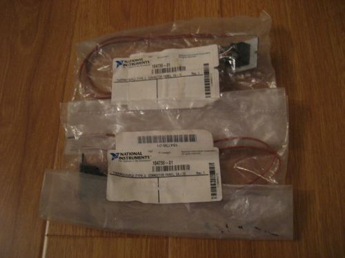 lot of 2 NATIONAL INSTRUMENTS thermocouple(typeJ)connector panel,CA-10 184736-01