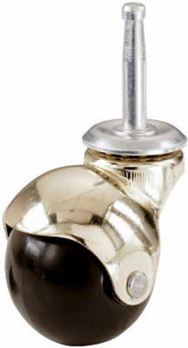 Shepherd 2pk  2&#034;, Brite Brass, Hooded Stem Caster 19354