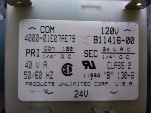 Amana Goodman Janitrol Transformer 110 24 vac B11416-00