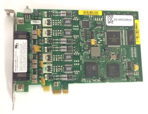 GENUINE DIALOGIC PCI-E 4 PORT VOICE FAX BOARD D/4PCIU TESTED WARRANTY