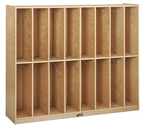 Ecr4kids birch 16-section streamline coat locker for sale