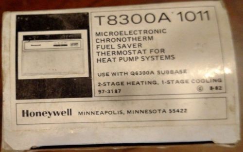 Honeywell t8300 a 1011 microelectronic chronotherm heat pump thermostat for sale