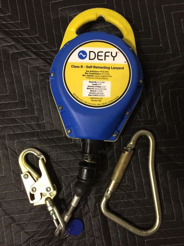 *new* defy rl-ps-30ft galvanized cable lifeline,open package,lanyard,sala,miller for sale