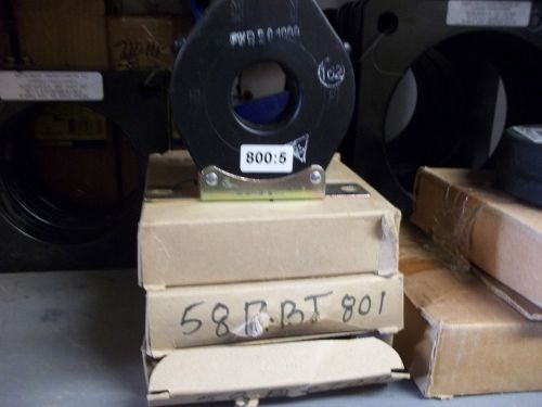 INSTRUMENT TRANSFORMER CT 800:5A PART # 58RBT-80