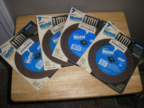 LOT OF 4 NORTON 7&#034; METAL CUTTING BLADES NEW  #89005 FASTCUT Cut off Wheels