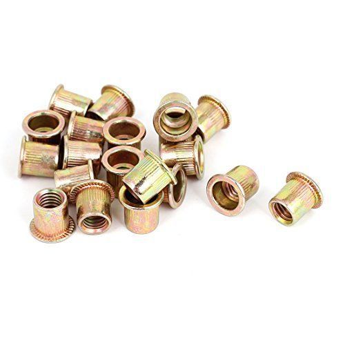 M8x1.25mm flat head blind rivet nuts rivnut insert nutserts 20 pcs new for sale