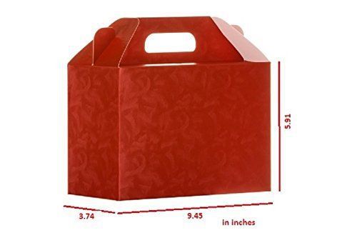 6 Gift Boxes Bags - Italian Design Wrap Premium and Stylish Red Valigetta #7N4