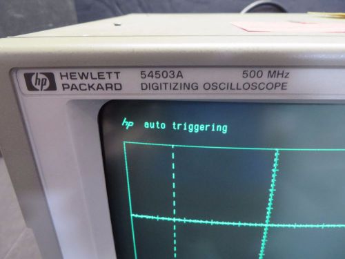 Agilent HP 54503A Digitizing Oscilloscope 500MHz 4 Channel ID# 26208 KHDG