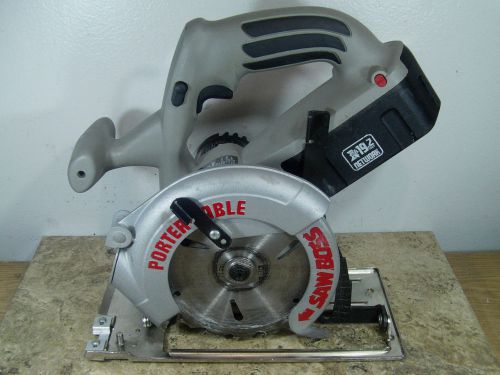 Pre-owned porter cable 845 19.2 v saw boss cordless 6&#034; circular saw &amp; battery for sale