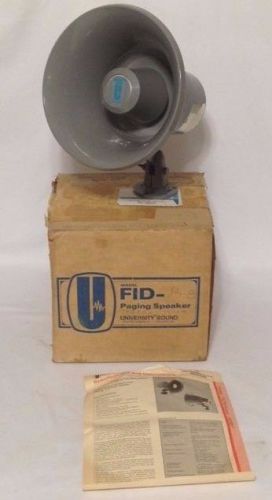 University Sound Model FID 15-8 Paging Talkback Variable Power 15 Watt Speaker