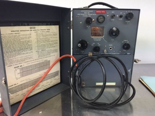 Vintage Gertsch FM-3 Frequency Meter w/ Manual  **SEE DETAILS**