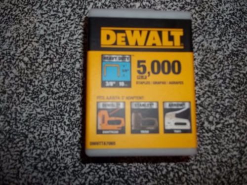 DEWALT 3/8&#039;&#039; STAPLES 5000 DWHTTA7065 BOX OPENED1 SLEEVE USED