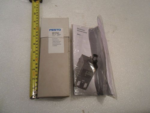 Festo sde1-d10-g2-r14-l-p1-m12 pressure sensor nib with instructions for sale