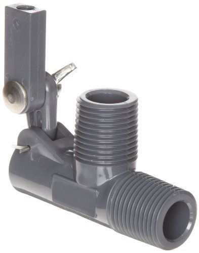 Kerick Valve PS050525 PVC Float Valve, Standard Mount, 12.5 gpm at 60 psi, 1/2&#034;