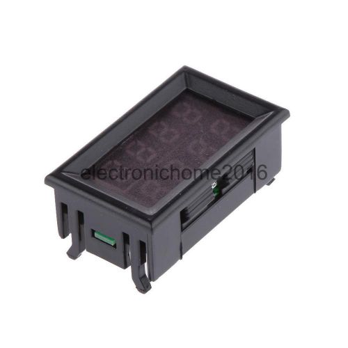 10A Dual Volt Currrent Gauge Tool Meter Digital LED Display for Motor Car