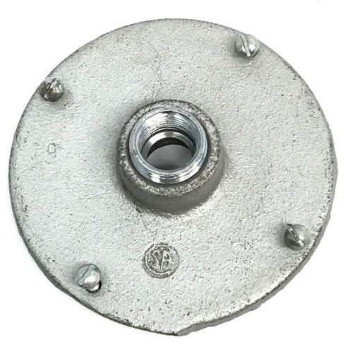 Crouse-hinds grf12 cast iron conduit outlet cover with 1/2&#034; or 3/4&#034; hub grf box for sale