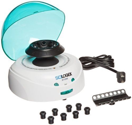 Scilogex 91004141 Model D1008 EZeeMini Centrifuge with Green Lid, US Plug,