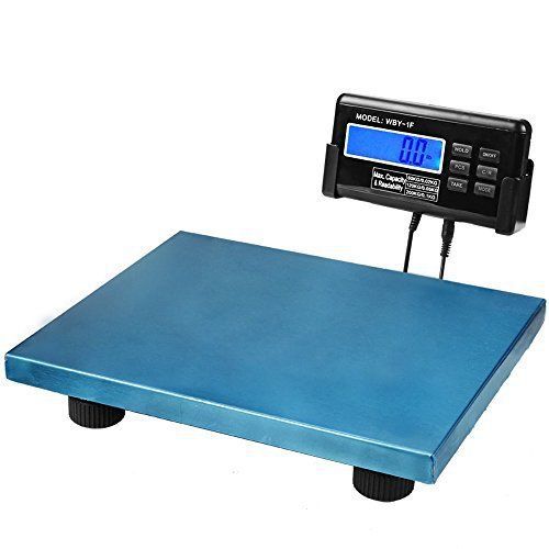 Flexzion Digital Shipping Scale Blue Platform Postal Parcels Weigh for Vet Pet