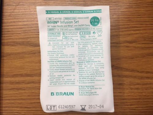 Braun Whin Infusion Sets and Y-Smallbore Extension Sets Medical Supply Lot