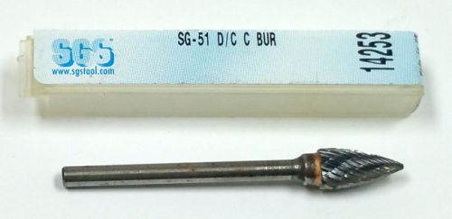 SG-51 DOUBLE CUT CARBIDE BURR, SGS 14253