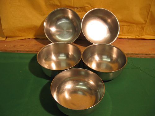 LOT OF 5 POLAR WARE 106 STAINLESS STEEL BOWLS