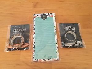 Target Dollar Spot Halloween Washi Tape Marble Stripe Magnetic Notepad Lot