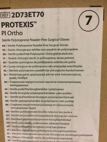 Cardinal health #2d73et70 protexis surgeon glove size 7.0 bx/40 pairs for sale