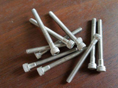 #4-40 x 1 1/8&#034; socket allen head cap screws stainless steel nos qty 10 for sale