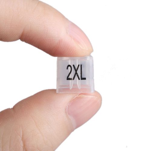 20pcs Plastic Square Hanger Sizer Garment Markers &#034;XXL&#034;Size Marker Tags